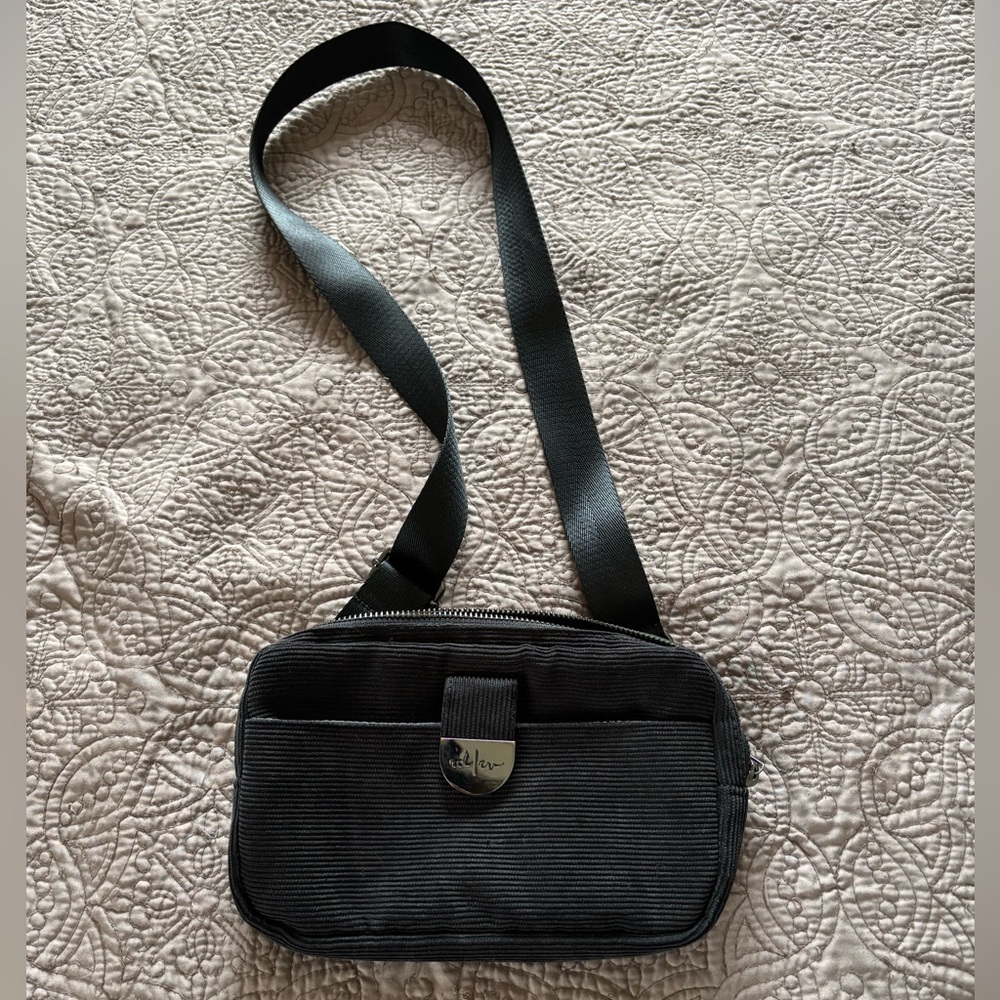 Rad Rev Black Corduroy Wallet Crossbody